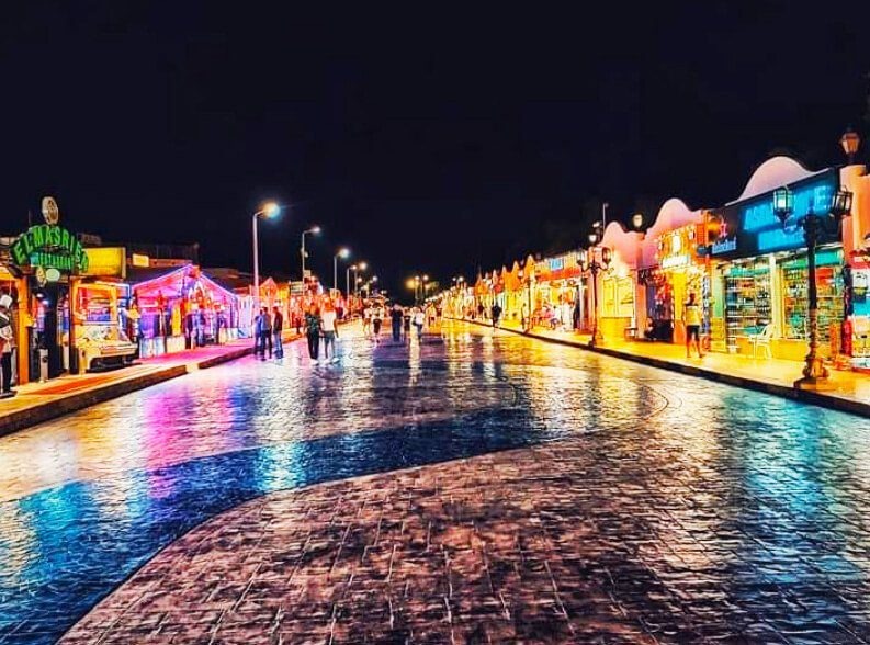Main street in Nema Bay, Sharm El Sheikh